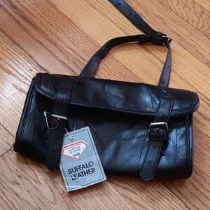 NWT Diamond Plate Buffalo Leather Motorcycle Tool Bag
